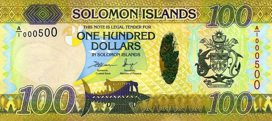 Front of Solomon Islands p36a: 100 Dollars from 2015