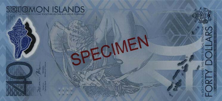 Front of Solomon Islands p37s: 40 Dollars from 2018