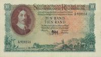 p106a from South Africa: 10 Rand from 1961