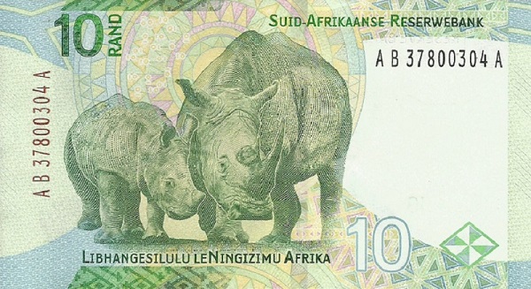 Back of South Africa p148: 10 Rand from 2023