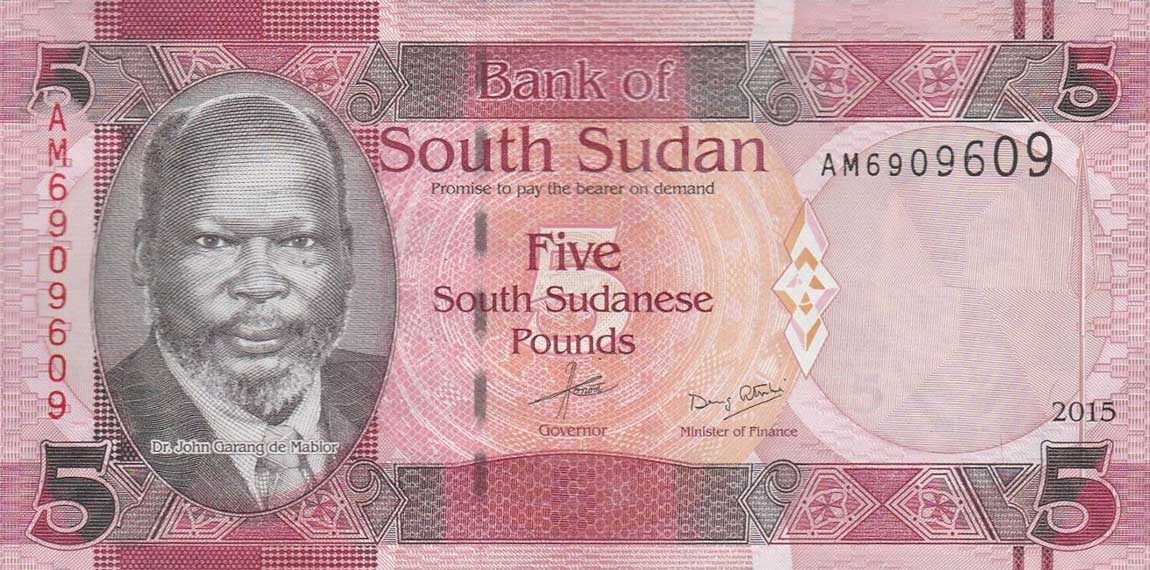 Front of South Sudan p11: 5 Pounds from 2015