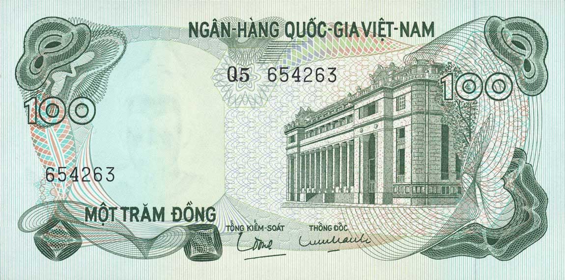 Front of Vietnam, South p26a: 100 Dong from 1970