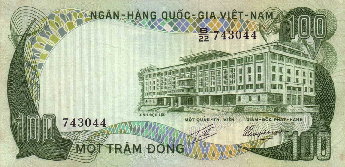 Front of Vietnam, South p31a: 100 Dong from 1972