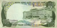 p31a from Vietnam, South: 100 Dong from 1972