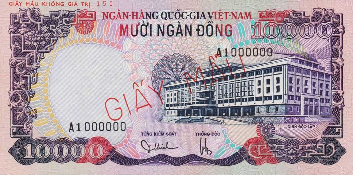 Front of Vietnam, South p36s: 10000 Dong from 1975