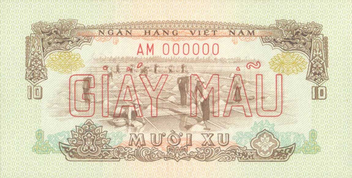 Front of Vietnam, South p37s: 10 Xu from 1966