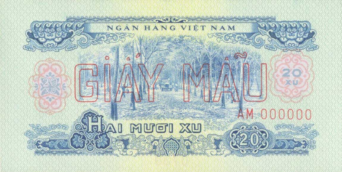 Front of Vietnam, South p38s: 20 Xu from 1966