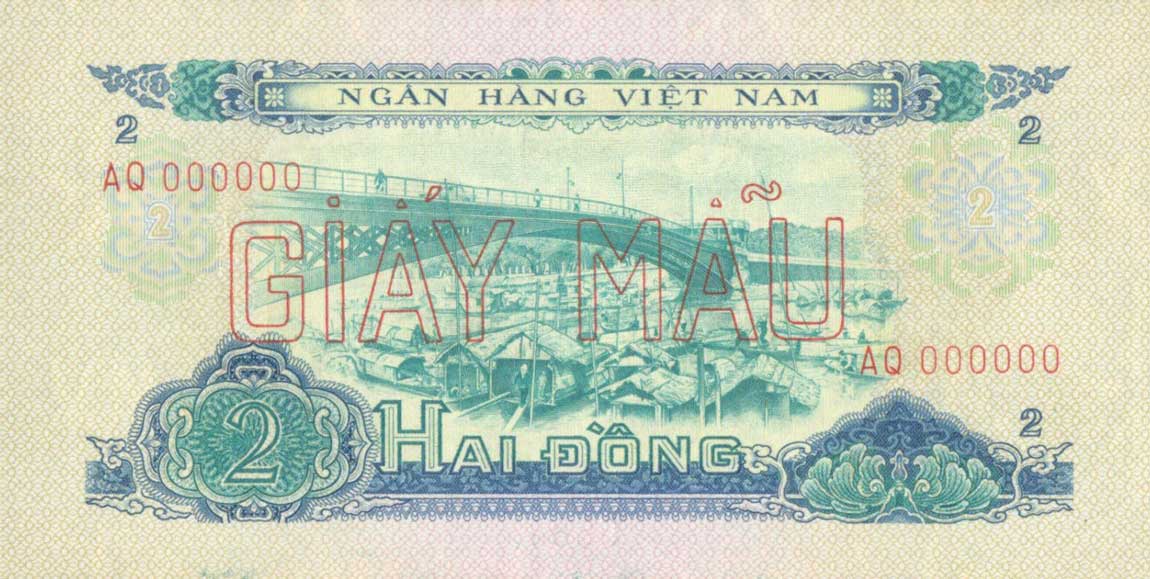 Front of Vietnam, South p41s: 2 Dong from 1966