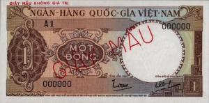 p15s1 from Vietnam, South: 1 Dong from 1964