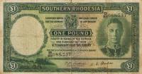 p10e from Southern Rhodesia: 1 Pound from 1950