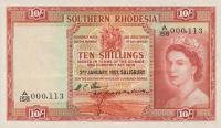 Gallery image for Southern Rhodesia p12b: 10 Shillings