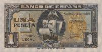 p122a from Spain: 1 Peseta from 1940