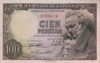 p131a from Spain: 100 Pesetas from 1946