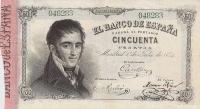 p2 from Spain: 50 Pesetas from 1874