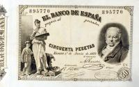 p40 from Spain: 50 Pesetas from 1889