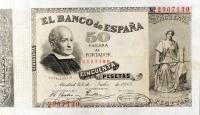 p43 from Spain: 50 Pesetas from 1893