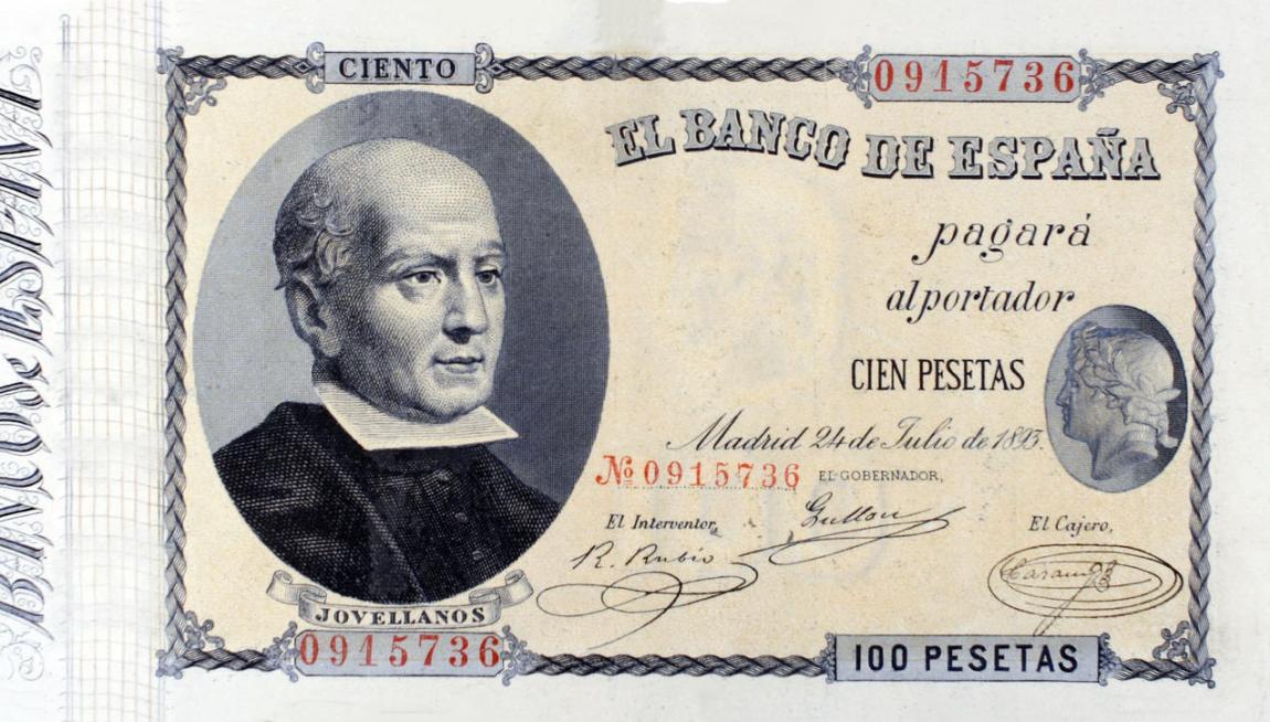 Front of Spain p44: 100 Pesetas from 1893