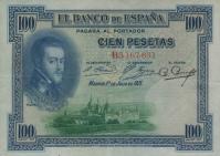 p69b from Spain: 100 Pesetas from 1931