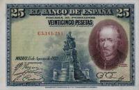 Gallery image for Spain p74b: 25 Pesetas from 1928