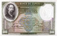 p84As from Spain: 1000 Pesetas from 1931