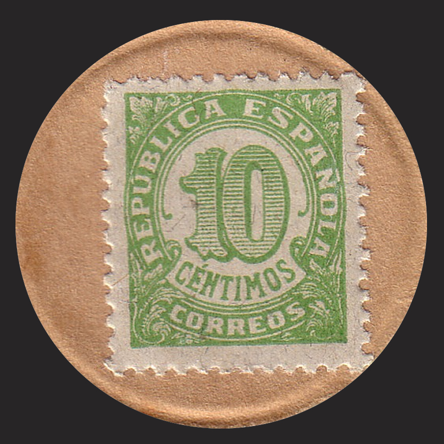 Front of Spain p96A: 10 Centimos from 1938