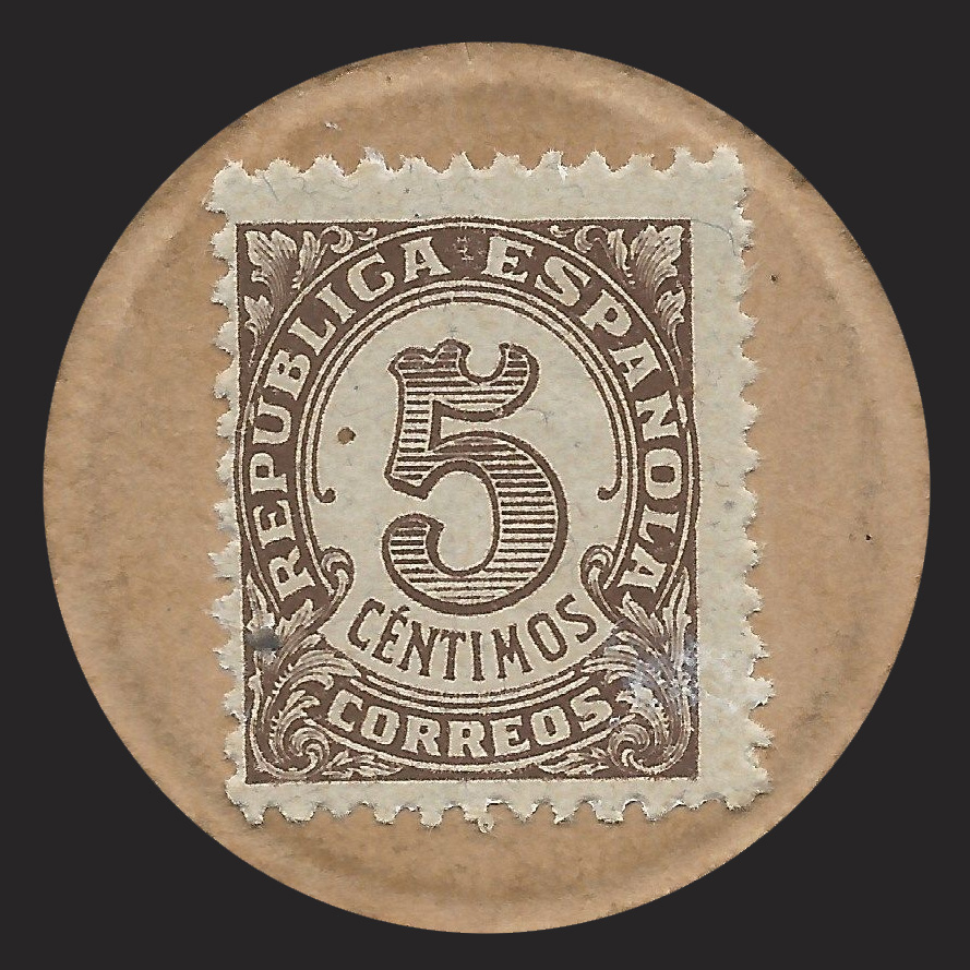 Front of Spain p96: 5 Centimos from 1938