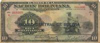 p114a from Bolivia: 10 Bolivianos from 1929