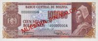 p171s from Bolivia: 100000 Pesos Bolivianos from 1985