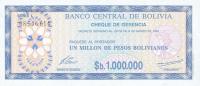 Gallery image for Bolivia p192Ca: 1000000 Pesos Bolivianos