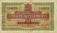 Gallery image for Straits Settlements p8a: 10 Cents
