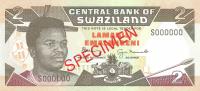 Gallery image for Swaziland p18s2: 2 Emalangeni