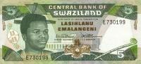 p19a from Swaziland: 5 Emalangeni from 1990