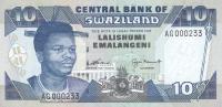 p24b from Swaziland: 10 Emalangeni from 1997