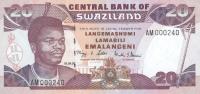 p30a from Swaziland: 20 Emalangeni from 2001
