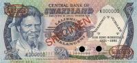 p6s from Swaziland: 10 Emalangeni from 1981