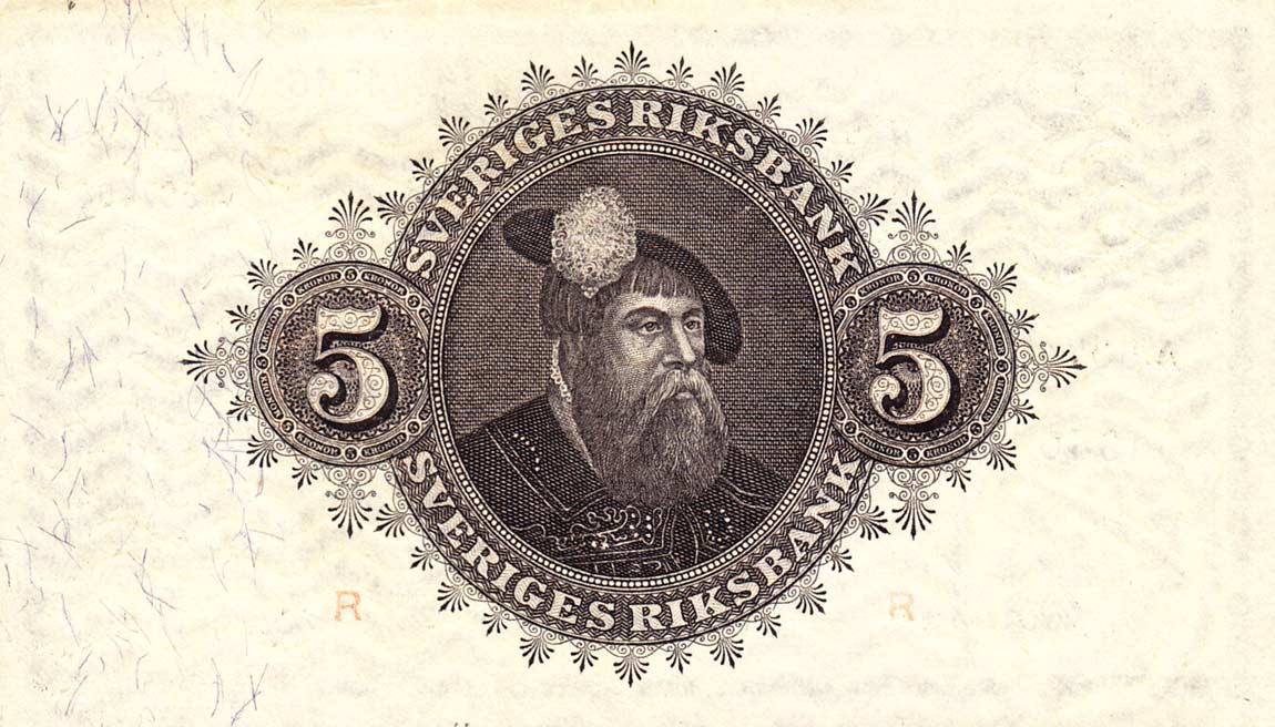 Back of Sweden p33ac: 5 Kronor from 1946