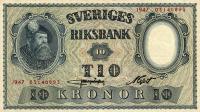 p40h from Sweden: 10 Kronor from 1947