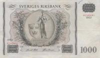 p46a from Sweden: 1000 Kronor from 1952