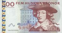 p66a from Sweden: 500 Kronor from 2001