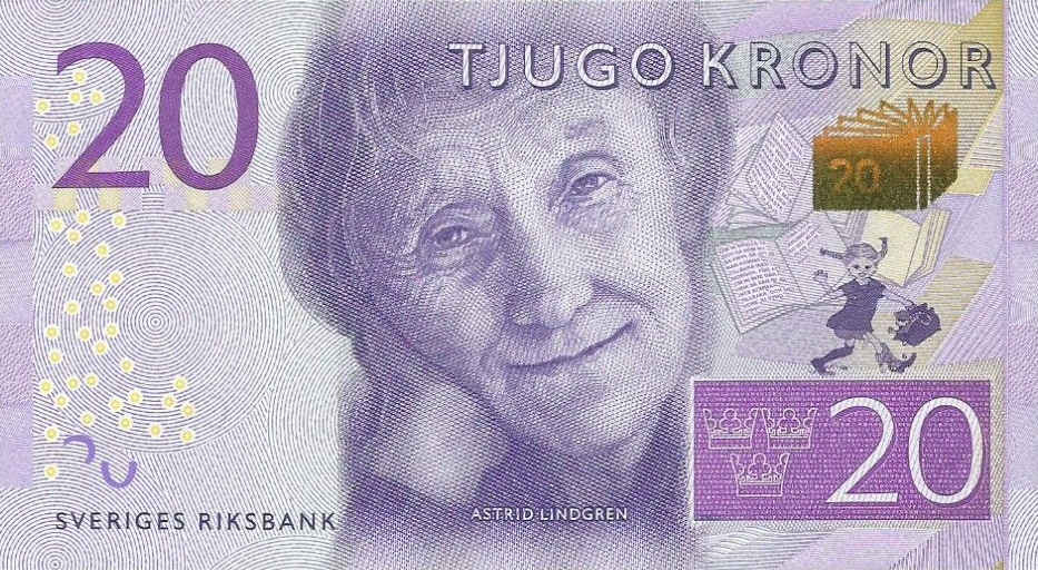 Front of Sweden p69a: 20 Kronor from 2015