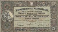 p11d from Switzerland: 5 Franken from 1919