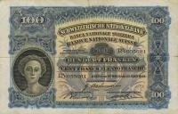 p35r from Switzerland: 100 Franken from 1944