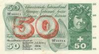 p47c from Switzerland: 50 Franken from 1958