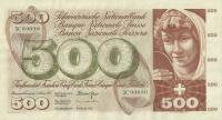 p51k from Switzerland: 500 Franken from 1973