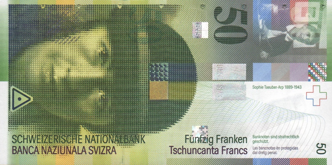 Front of Switzerland p71b: 50 Franken from 2004