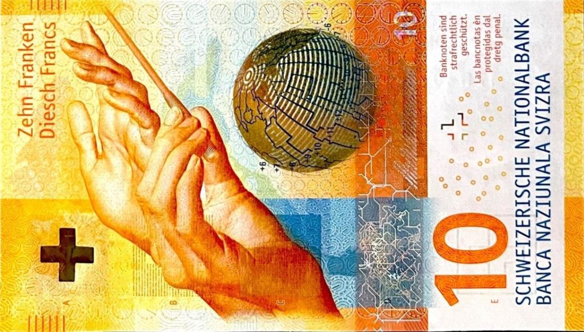 Front of Switzerland p75d: 10 Francs from 2017