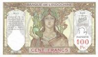 Gallery image for Tahiti p14c: 100 Francs