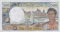 Gallery image for Tahiti p25c: 500 Francs
