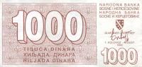 Gallery image for Bosnia and Herzegovina p26a: 1000 Dinara