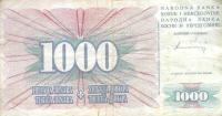 p46a from Bosnia and Herzegovina: 1000 Dinara from 1994